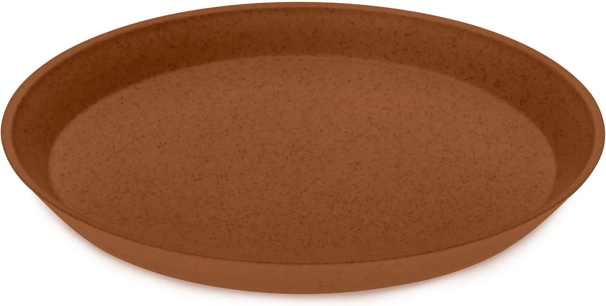 Connect Plate Small by Koziol in Brown – product photo