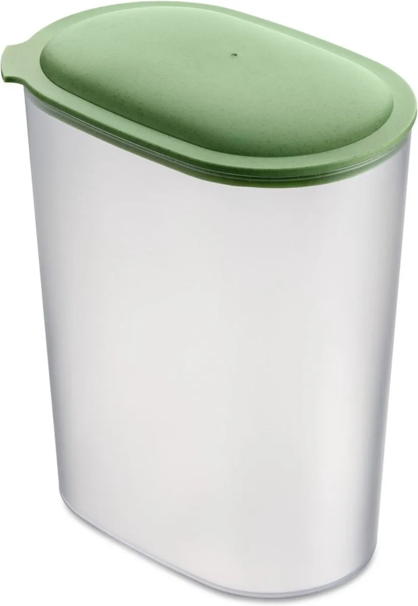 Connect Voorraadpot Ovaal 2,5 liter - Kunststof van Koziol in Groen – productfoto