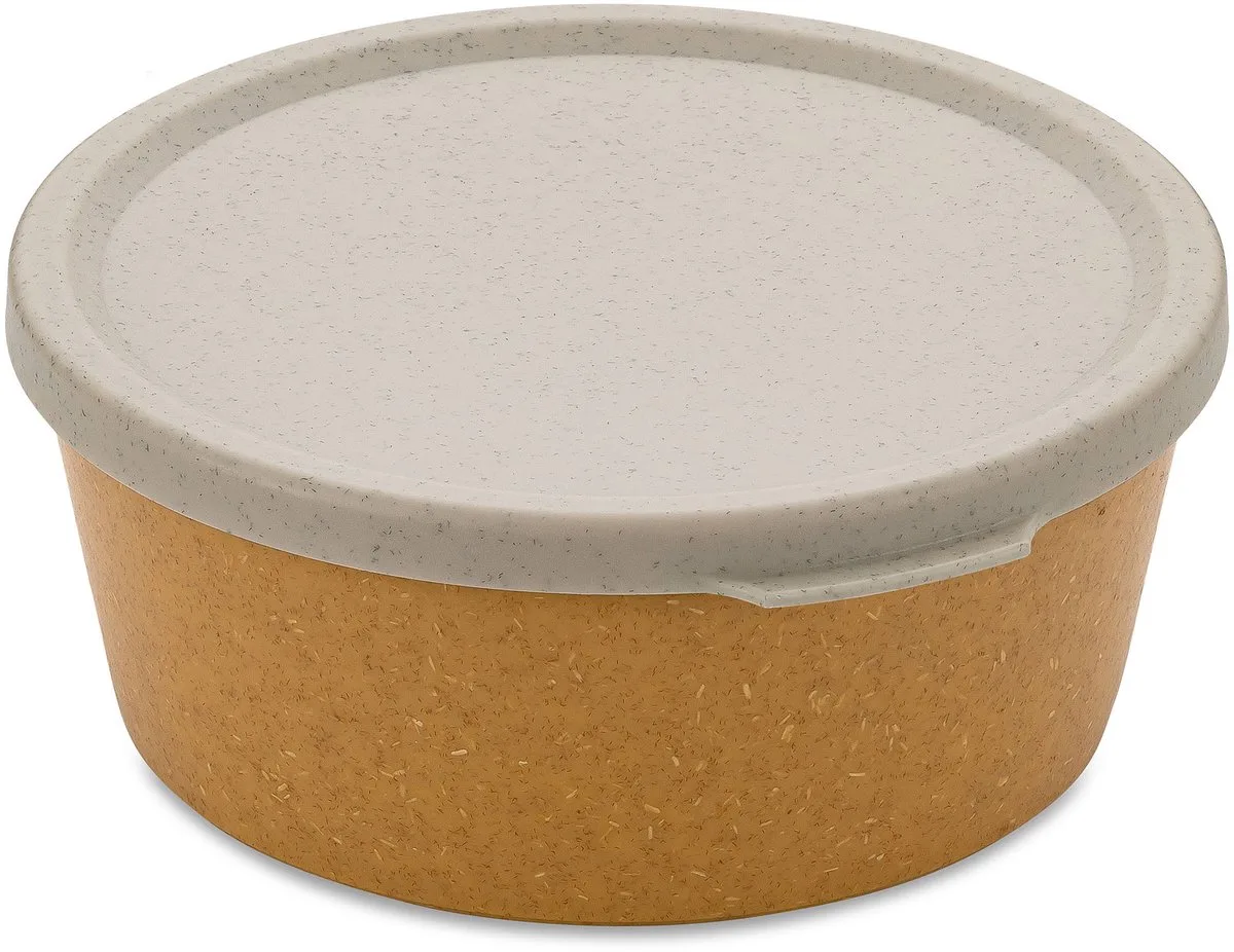 Kom met deksel, 0.89 L, Organic, Houtvezels van Koziol in Bruin – productfoto