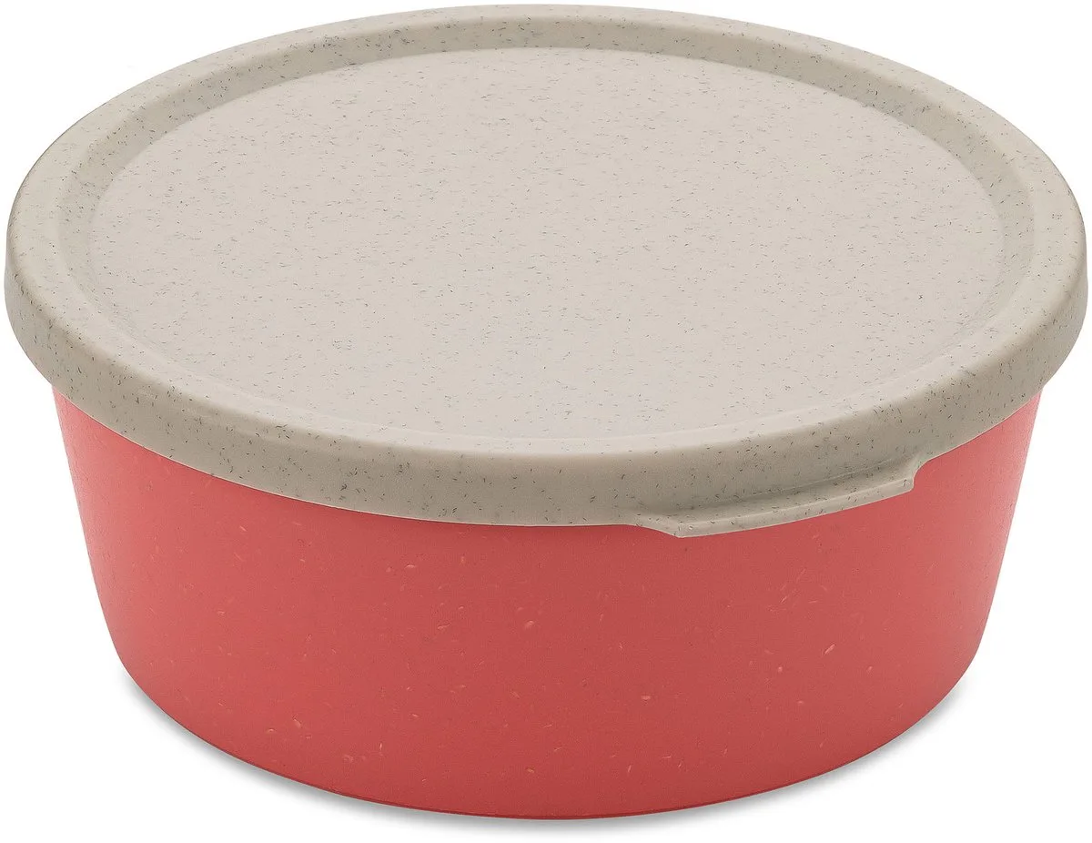 Kom met deksel, 0.89 L, Organic, Natuur Koraal von Koziol in Rosa – Produktfoto