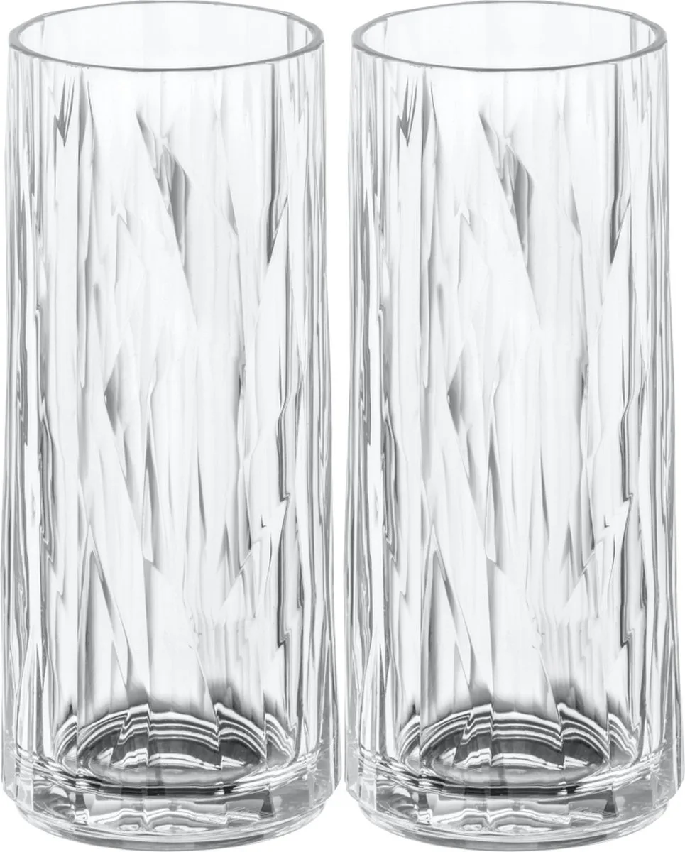 Longdrinkglas, 0.25 L, Set van 2, Organic, Transparant von Koziol in Crystal Clear – Produktfoto