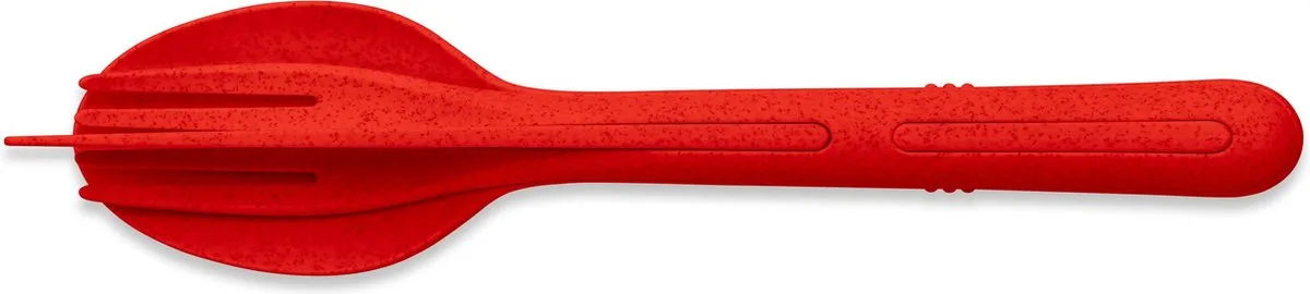 Organic Klikk Cutlery Set Set of 3 Pieces by Koziol in Red – product photo