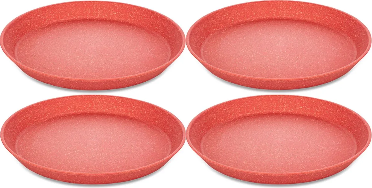 Rond bord, 20.5 cm, Set van 4, Organic, Natuur Koraal van Koziol in Nature Coral – productfoto