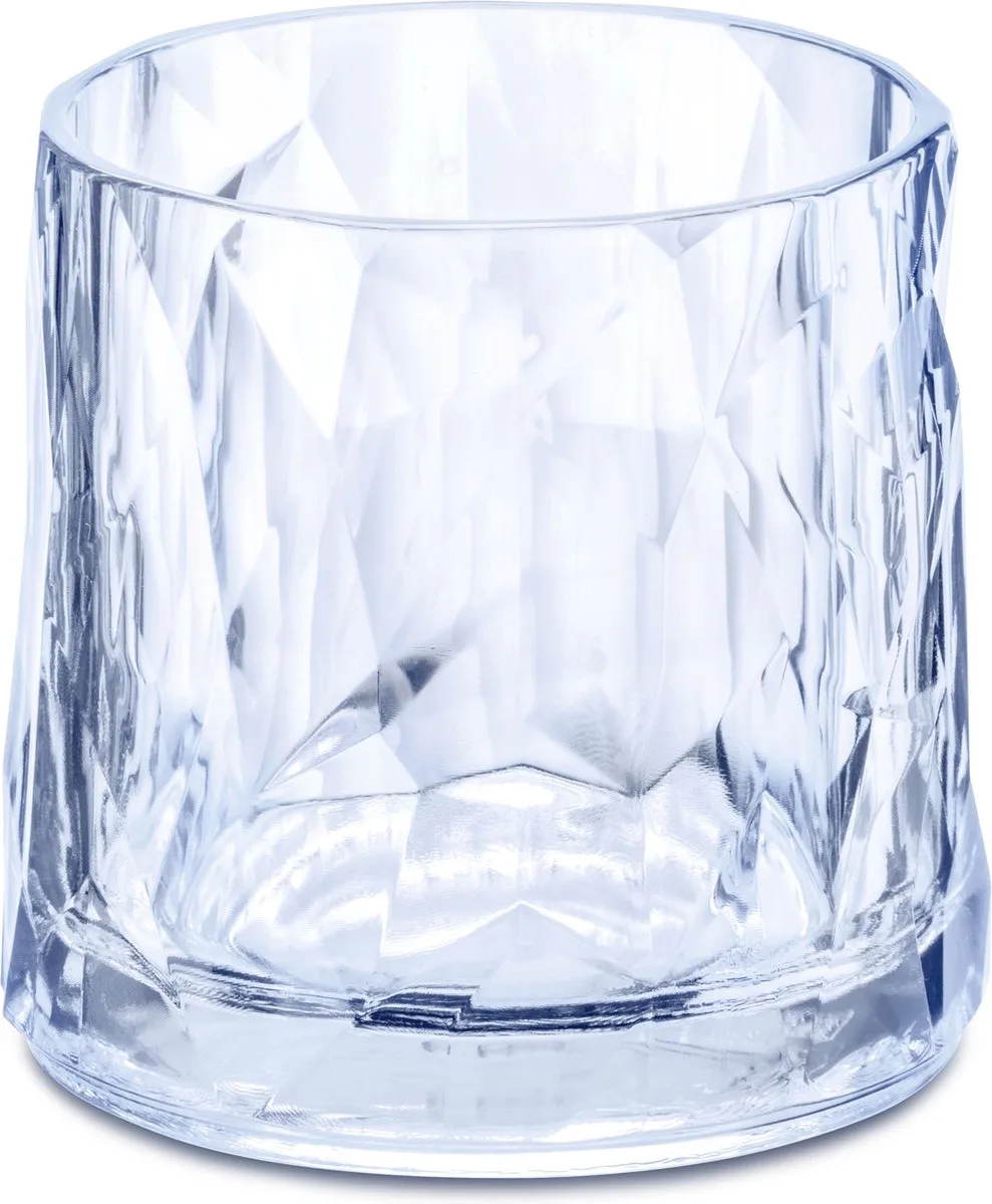 Superglas Club No. 02 Waterglas 250 ml Set van 6 Stuks - Kunststof - blauw van Koziol in Transparant – productfoto