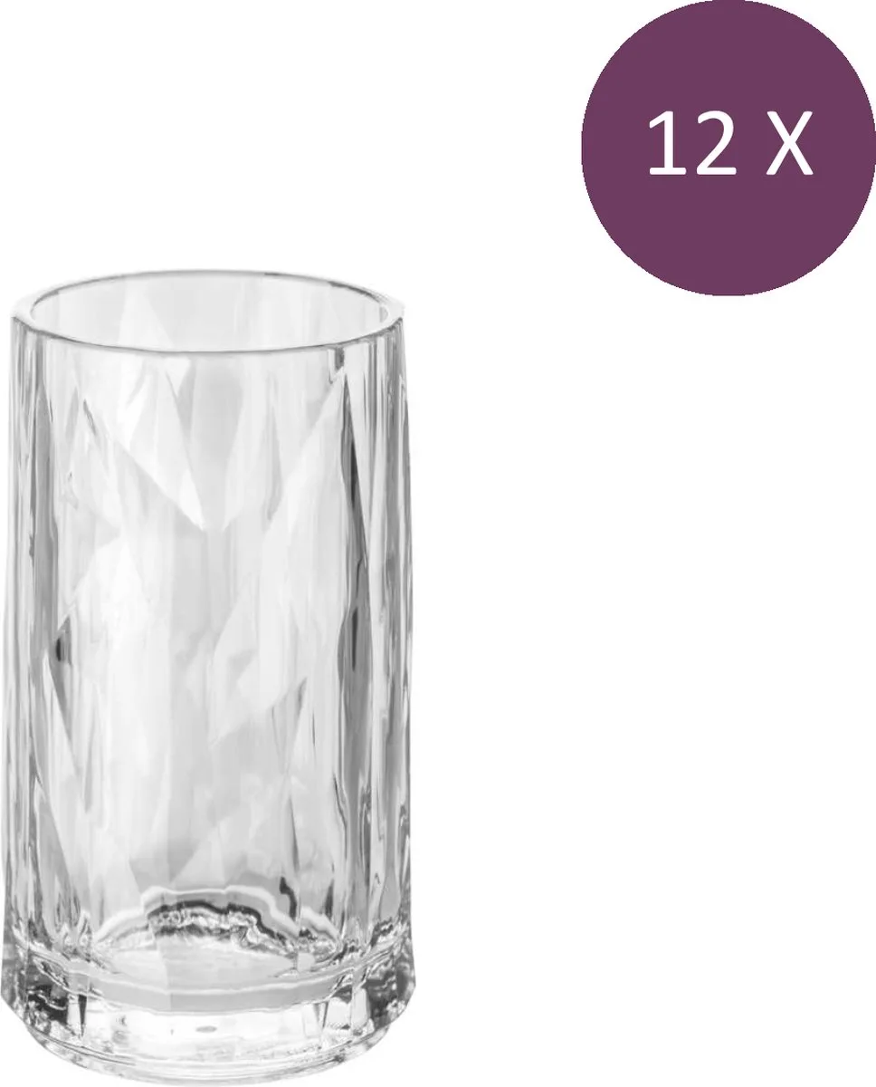 Superglas Club No. 07 Shotglas 40 ml Set van 12 Stuks - Kunststof van Koziol in Transparant – productfoto