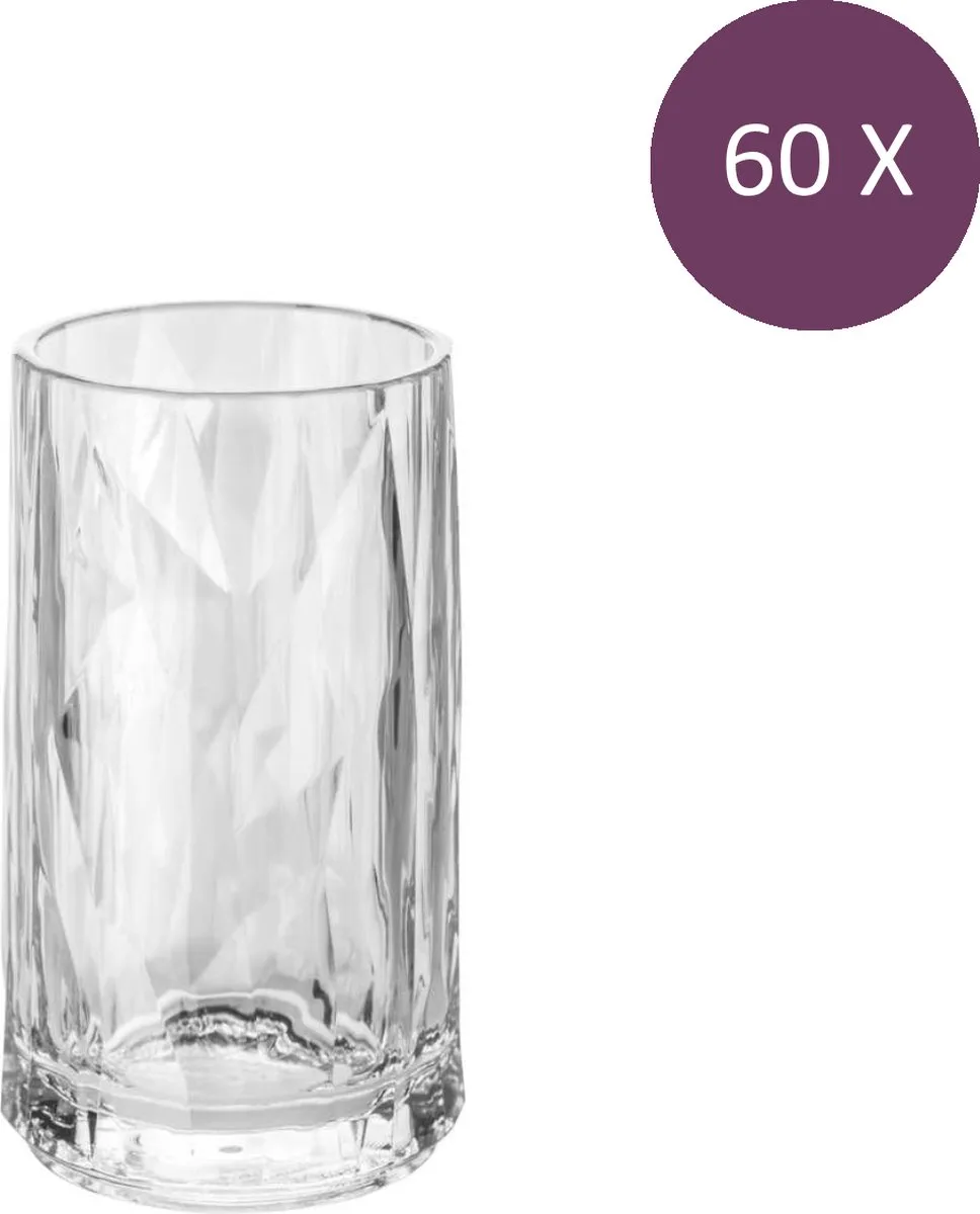 Superglas Club No. 07 Shotglas 40 ml Set van 60 Stuks - Kunststof van Koziol in Transparant – productfoto
