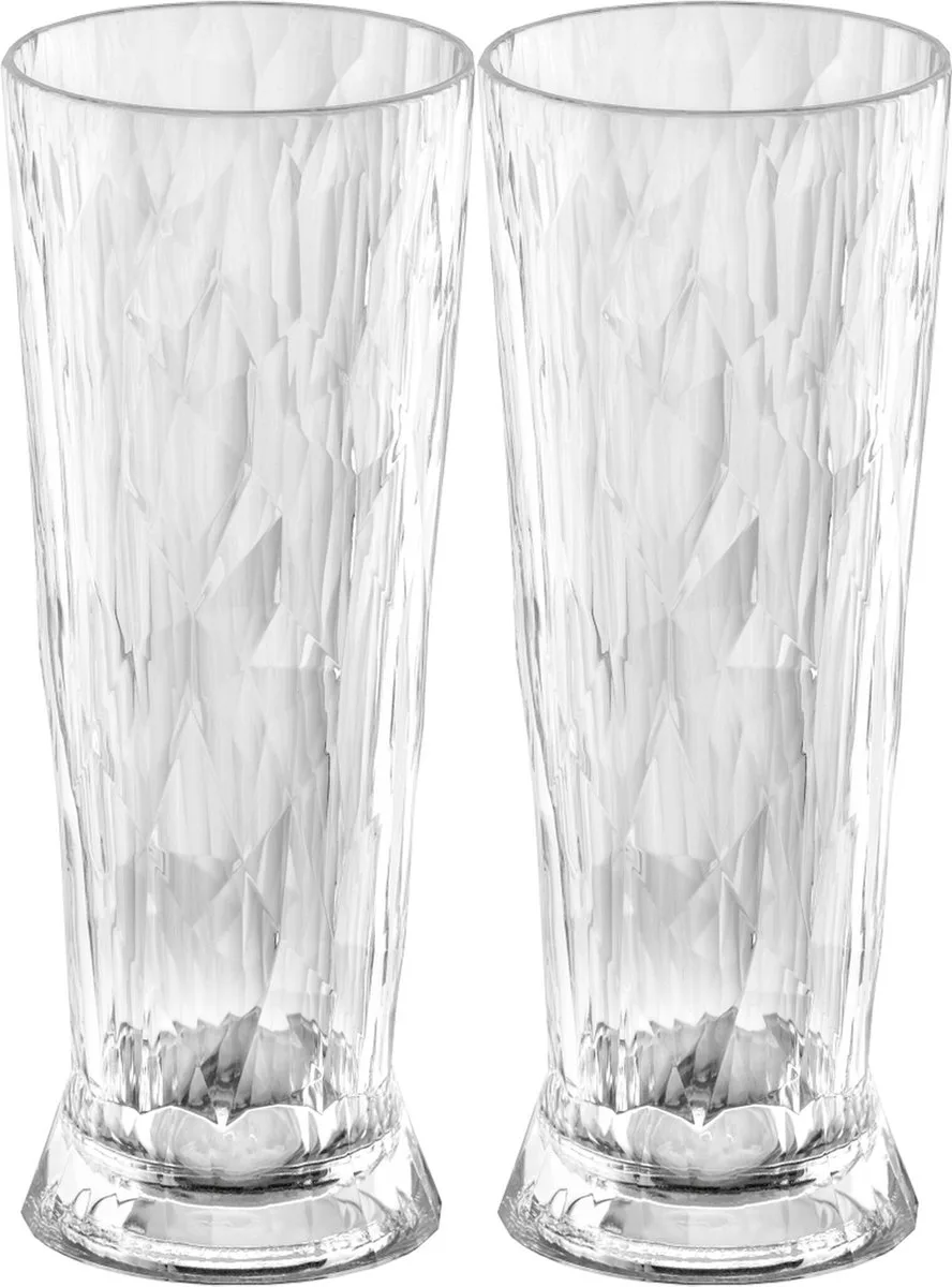Superglas Club No. 11 Bierglas 500 ml Set van 2 Stuks - Kunststof van Koziol in Transparant – productfoto