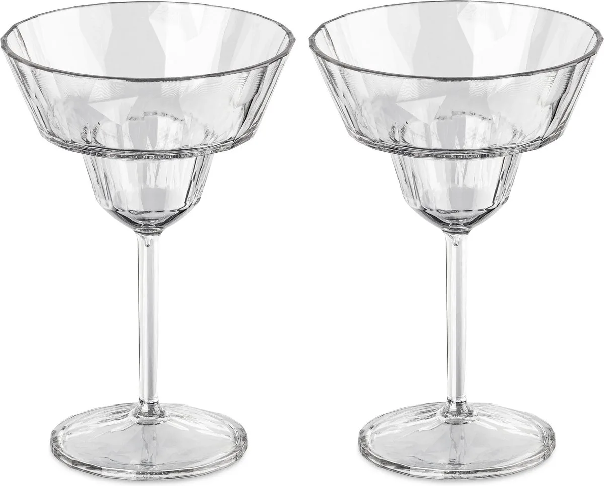 Superglas Club No. 16 Glas 400 ml Set van 2 Stuks - Kunststof von Koziol in Transparent – Produktfoto