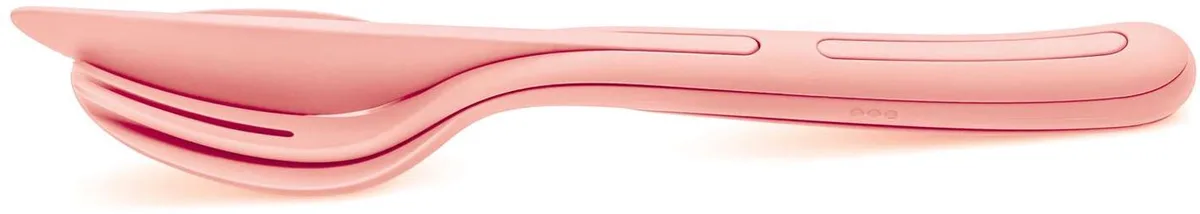 Toeristisch bestekset KLIKK, KOZIOL fra Koziol i Sweet pink – produktbillede