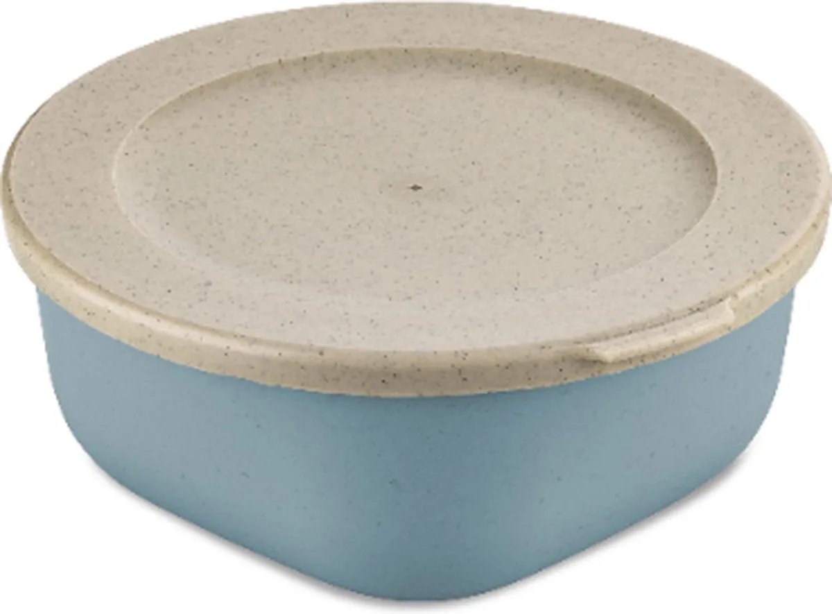 Vershouddoos, Kom met Deksel, 0.7 L, Natuur Bloemen Organic Bio-Circular fra Koziol i Blå – produktbillede