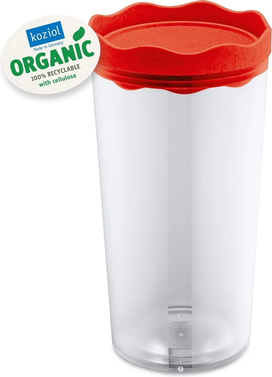 Voorraadpot, 1 L, Organic van Koziol in Rood – productfoto