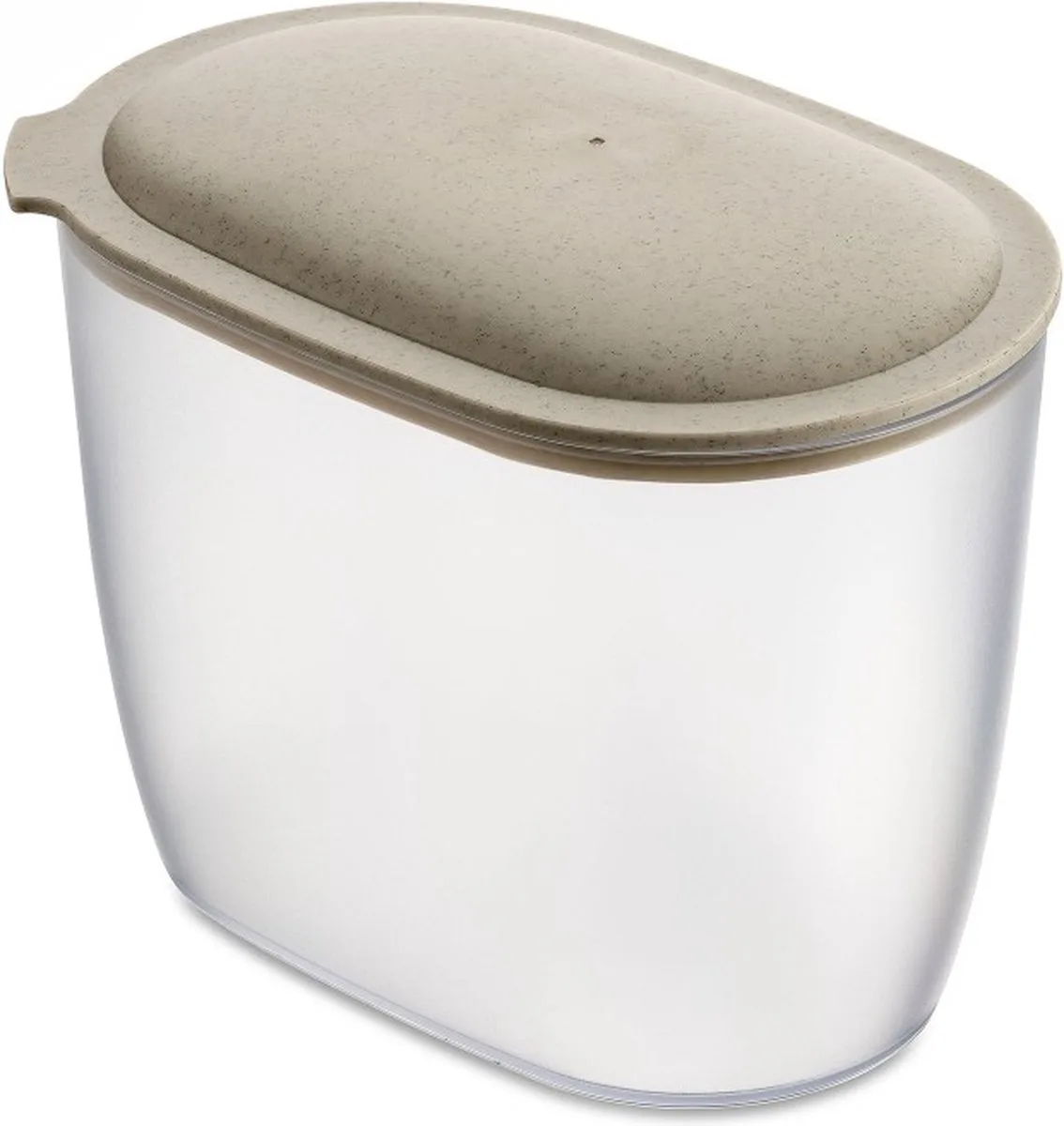 Voorraadpot, Ovaal, 1.4 L, Zand fra Koziol i Beige – produktbillede