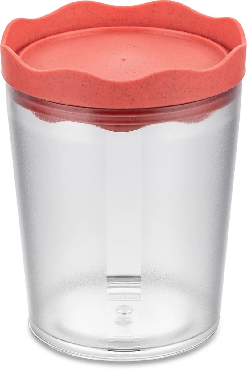 Voorraadpot, Rond, 0.75 L, Natuur Koraal från Koziol i Rosa – produktbild