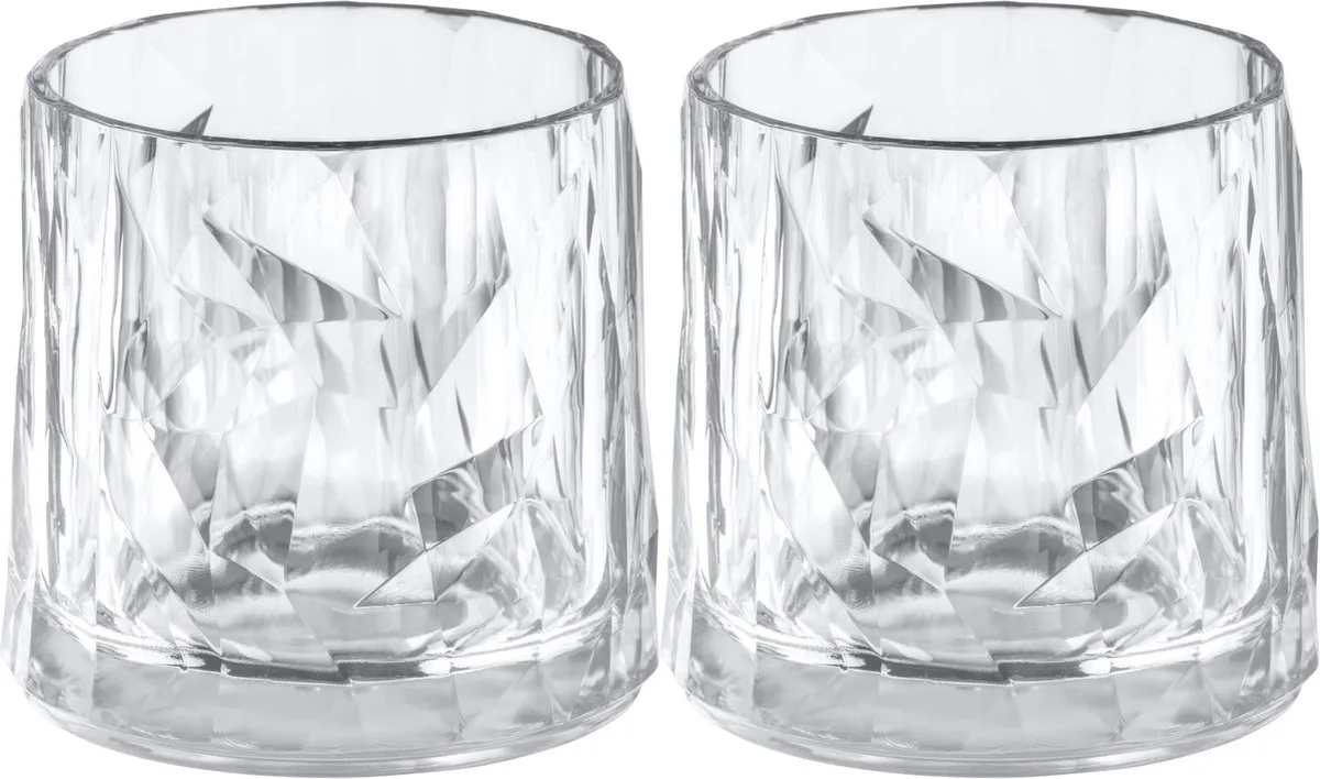 Whiskyglas, 0.25 L, Set van 2, Organic van Koziol in Transparant – productfoto