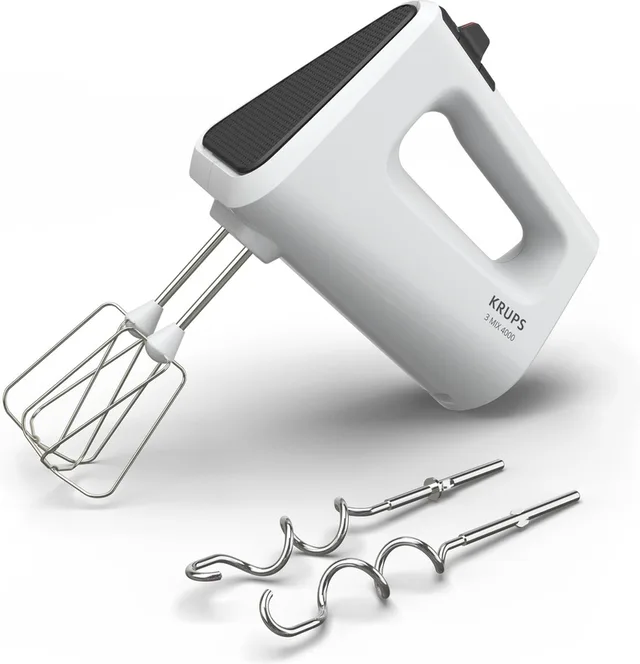 GN400111 Handmixer met Gardes en Kneedhaken - 450W