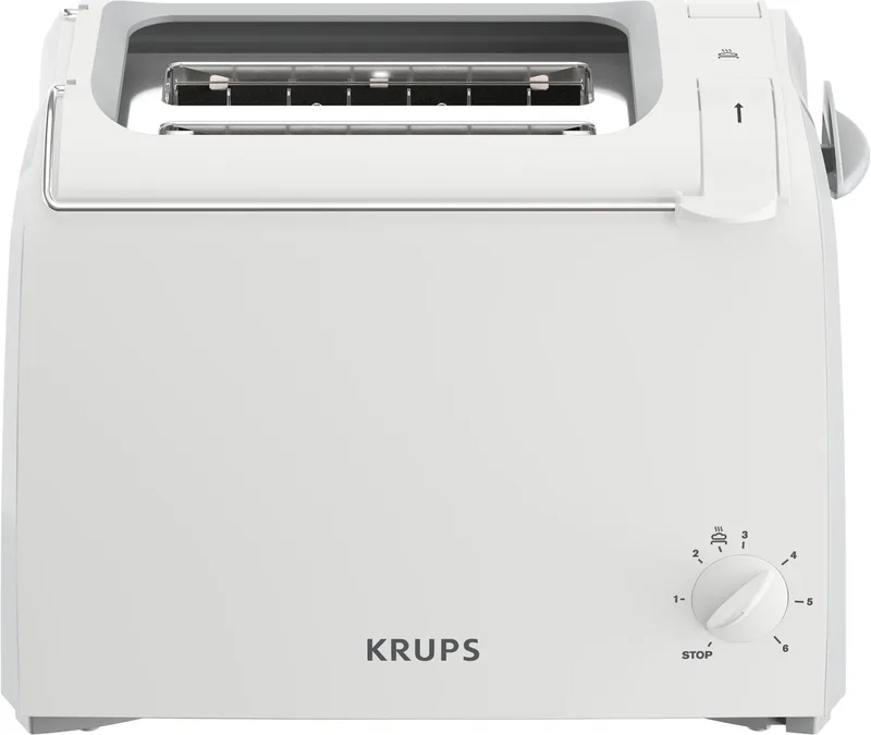 Proaroma KH151110 broodrooster 2 snede(n) 850 W von Krups in Weiß – Produktfoto