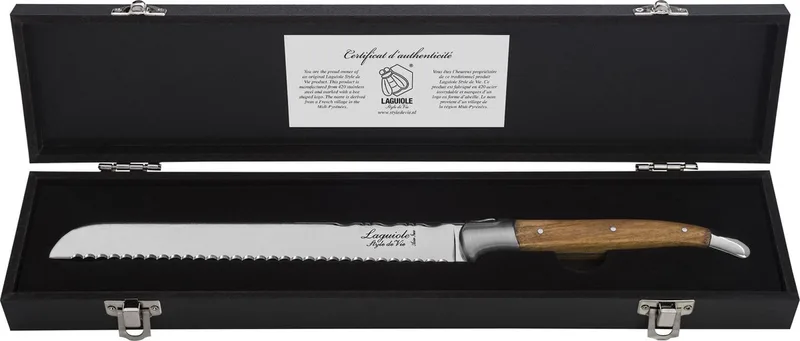 Broodmes Luxury Line - in giftbox by Laguiole Style de Vie in Olijfhout – product photo
