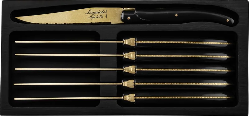 Steakmessen Prestige Line - 6-delig de Laguiole Style de Vie en Cuivre – photo produit