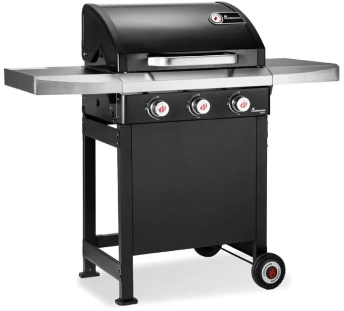 GasBBQ Landmann Trexon PTS 3.1 - 4 branders - Inclusief gasslang - Gas bbq barbecue by Landmann in Black – product photo