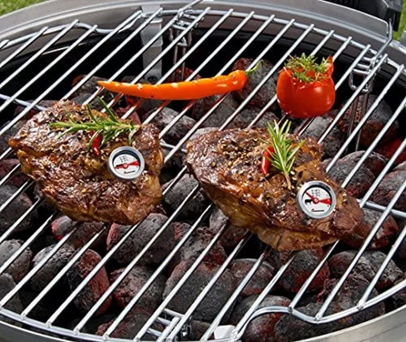 Selection BBQ thermometer rvs - grillthermometer - RVS - 4-delig - Thermometer by Landmann in Black – product photo