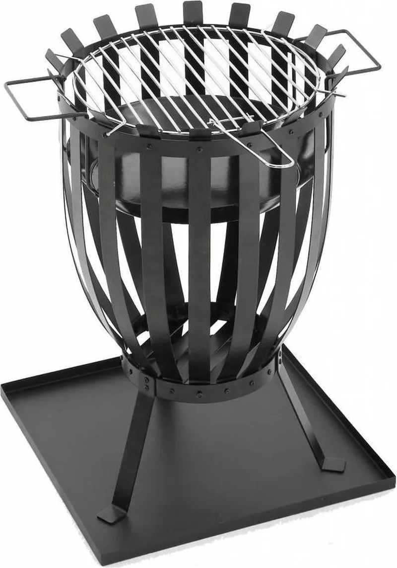 Vuur & Grill Gezelligheid - 2-in-1 Vuurkorf de Landmann en Noir – photo produit
