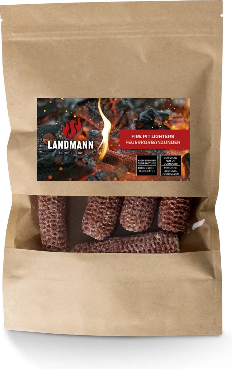 vuurkorf aansteker maïskolf, 450 g de Landmann en Marron – photo produit