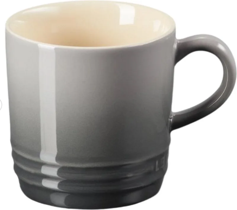 aardewerk cappuccino mok | 200 ml | vuursteengrijs by Le Creuset in Grey – product photo