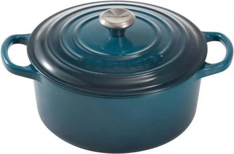 Braad-/Stoofpan - Ø 24cm by Le Creuset in Deep Teal – product photo