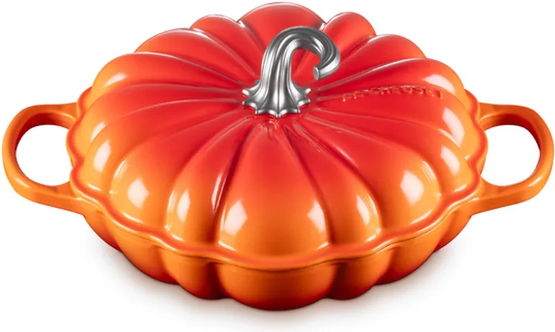 Braadpan - Campagnard 28 cm - "Pompoen" - in Geëmailleerd Gietijzer - Oranje från Le Creuset i Oranje Rood – produktbild
