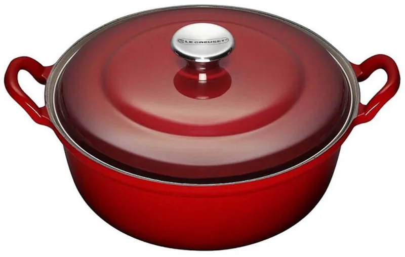 Braadpan Faitout Tradition - ø 24 cm / 3 Liter de Le Creuset en Kersenrood – photo produit