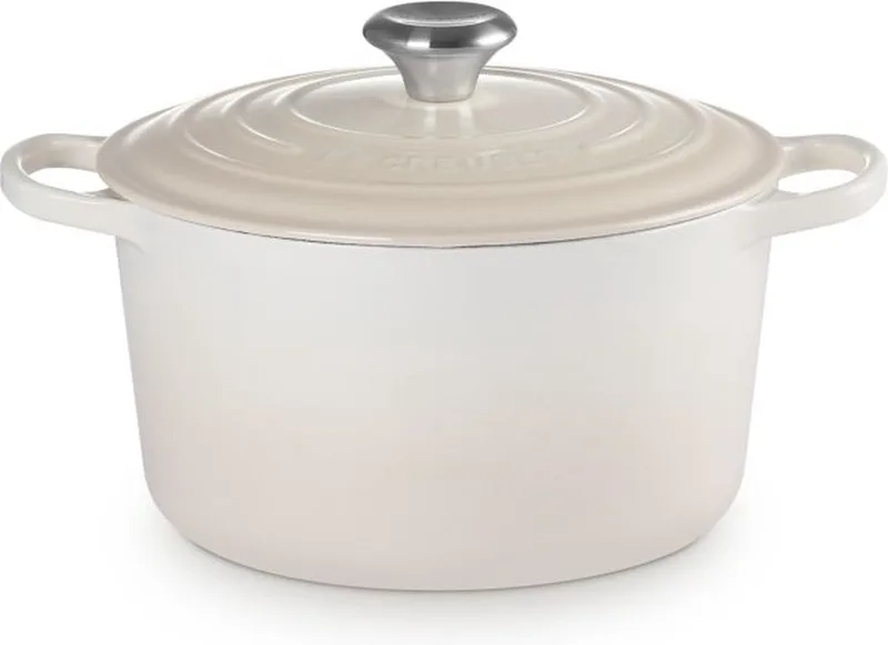 Braadpan hoog 24cm - 5 liter by Le Creuset in Meringue – product photo