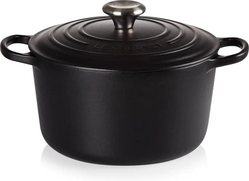 Braadpan hoog 24cm by Le Creuset in Mat zwart – product photo