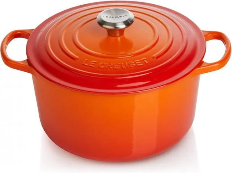 Braadpan hoog 24cm by Le Creuset in Oranjerood – product photo