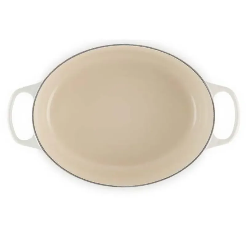 Braadpan Ovaal Signature - ø 31 cm / 6.3 Liter de Le Creuset en Meringue – photo produit 2 sur 4
