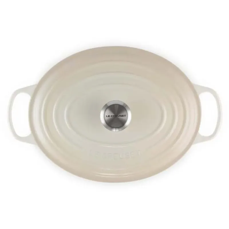 Braadpan Ovaal Signature - ø 31 cm / 6.3 Liter de Le Creuset en Meringue – photo produit 3 sur 4