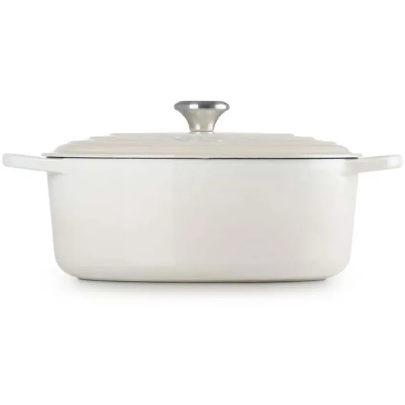 Braadpan Ovaal Signature - ø 31 cm / 6.3 Liter de Le Creuset en Meringue – photo produit 4 sur 4