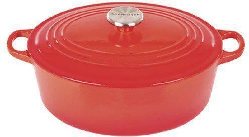 Braadpan Ovale Braad-Stoofpan koraalrood, 27 cm by Le Creuset in Red – product photo