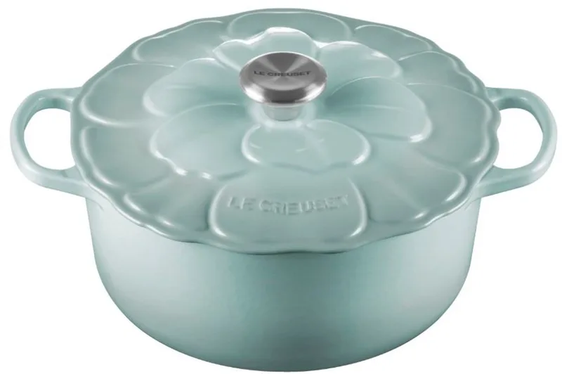 Braadpan Signature 26 Cm Bloesem Sea Salt de Le Creuset en Gris – photo produit