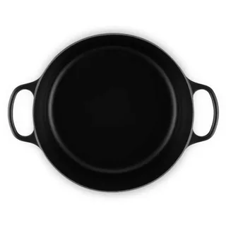 Braadpan Signature Mat – Ø 30 cm / 8,1 Liter – Grote Ronde Gietijzeren Stoofpan – Mat Zwarte Emaille – Voor Grote Porties, Soepen en Braden – Geschikt voor Inductie, Oven en Alle Warmtebronnen från Le Creuset i Svart – produktbild 2 av 4