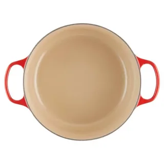 Braadpan Signature – Ø 22 cm / 3,3 Liter – Ronde Gietijzeren Braadpan – In Levendige Kersenrode Tint – Voor Stoven, Braden of Soepen – Geschikt voor Inductie, Oven en Vaatwasser van Le Creuset in Kersenrood – productfoto 2 van 4