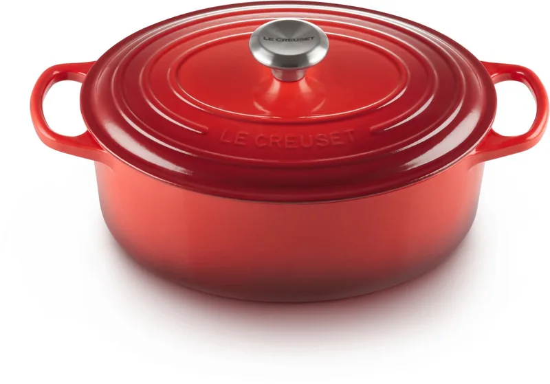 Braadpan Signature - Ovaal - ø 27 cm / 4.1 liter von Le Creuset in Kersenrood – Produktfoto 1 von 4