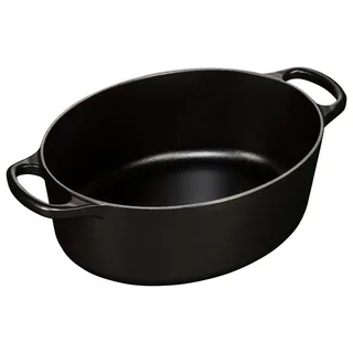 Braadpan Signature - Ovaal - ø 27 cm / 4.1 liter från Le Creuset i Mat Zwart – produktbild 2 av 3