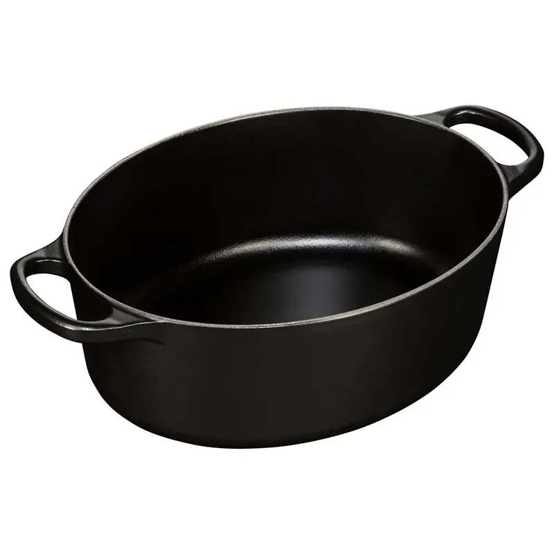 Braadpan Signature - Ovaal - ø 27 cm / 4.1 liter från Le Creuset i Mat Zwart – produktbild 2 av 3