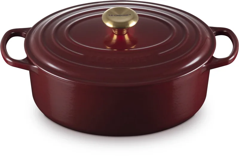Braadpan Signature - Ovaal - ø 29 cm / 4.7 liter fra Le Creuset i Garnet – produktbillede