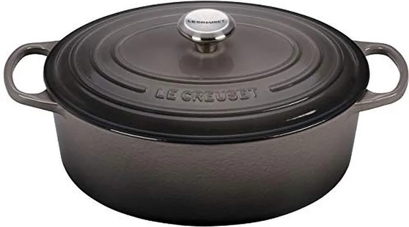Braadpan Signature - Ovaal - ø 31 cm / 6.3 liter by Le Creuset in Flint – product photo