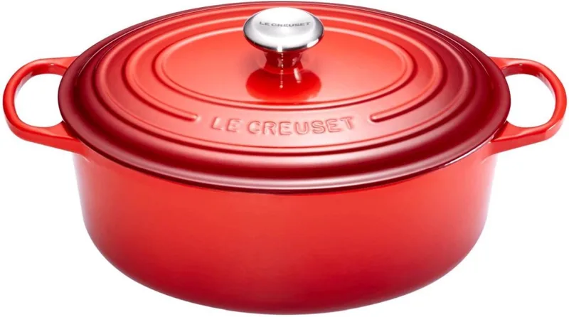 Marmite Signature Oval 33 Cm de Le Creuset en Kersenrood – photo produit 1 sur 3