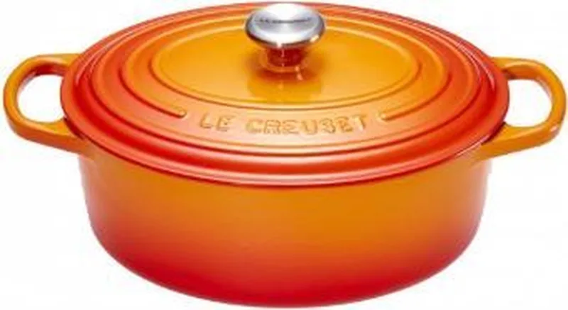 Braadpan Signature - Ovaal - Oranjerood - ø 27 cm / 4.1 liter by Le Creuset in Oranje Rood – product photo