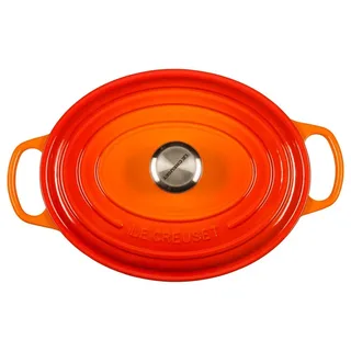 Braadpan Signature Ovaal Oranjerood – Ø 29 cm / 4,7 Liter – Gietijzeren Stoofpan in Ovale Vorm – Klassieke Oranje Emaille – Ideaal voor Braadgerechten, Rollades of Vis – Geschikt voor Inductie, Oven en Alle Warmtebronnen von Le Creuset in Oranje Rood – Produktfoto 3 von 3