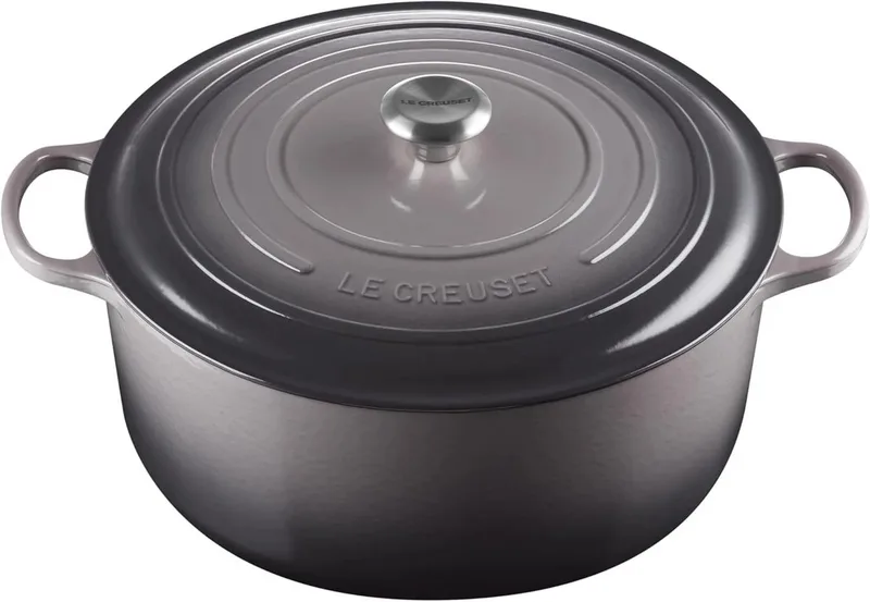 Braadpan Signature rond 34cm 12l by Le Creuset in Flint – product photo