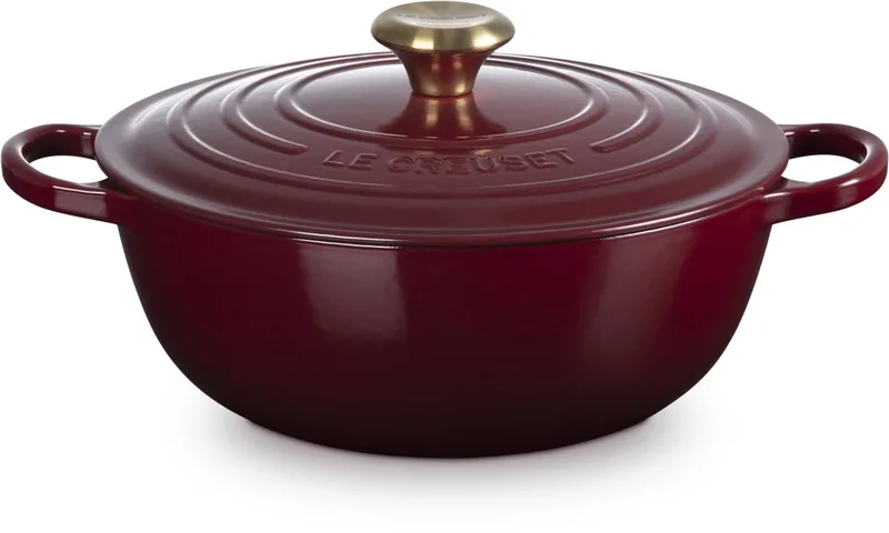 Braadpan - Stoofpan - Geëmailleerd Gietijzer - Marmite - Rhone - 4.1L - 26cm von Le Creuset in Garnet – Produktfoto